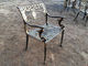 공원을 위한 테이블 그리고 의자 고대 청동 이상으로 프랑스 작풍 무쇠