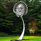 금속 예술 고명한 현대 옥외 정원 스테인리스 2개 M 직경 바람 조각품
